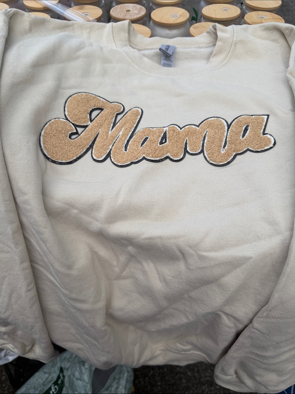 Decorative Text Sweatshirt